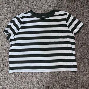 Green Striped Tee Shirt